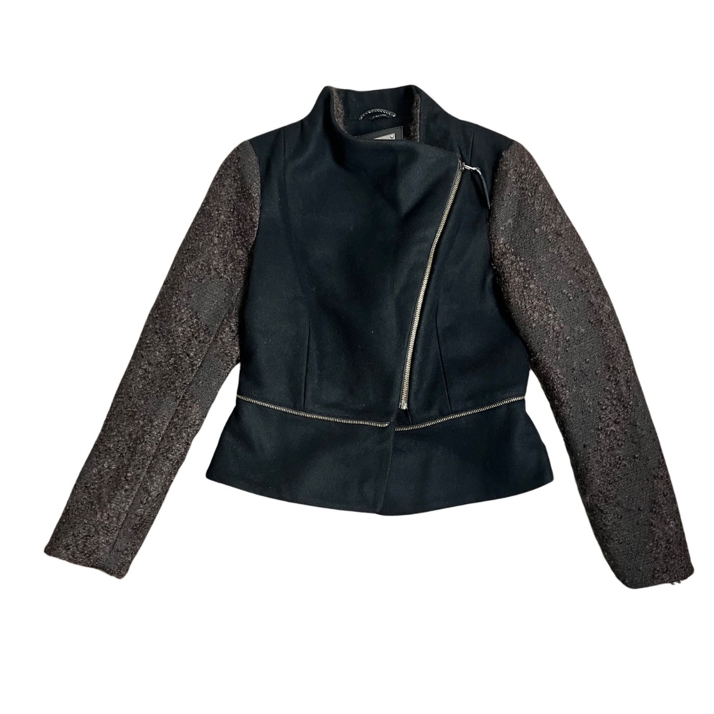 Mackage Asymmetrical Moto‎ Jacket; Wool; Alpaca; Mohair